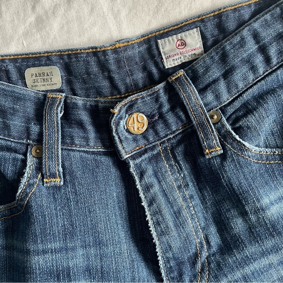 3 for $30 | AG Adriano Goldschmied Farrah High Rise Skinny Med Wash Jeans - Picture 8 of 10